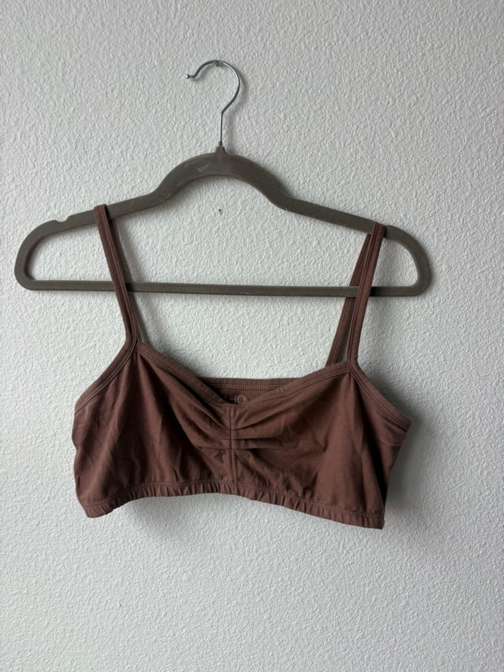 ARQ Dusty Brown Seamless Cotton Bralette